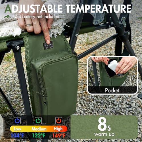 400 LBs Heavy Duty Camping Chairs for Adults