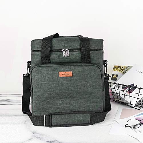 Insulated Wine Carrier 6 bottle Bag Tote Removable Padded Divider