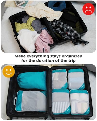 Compression Packing Cubes for Travel (6 Count)