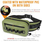 Waterproof Fishing Fanny Pack for Men 3.3L Fly Fishing Bag Chest Pack with Airtight Zipper Arme Green