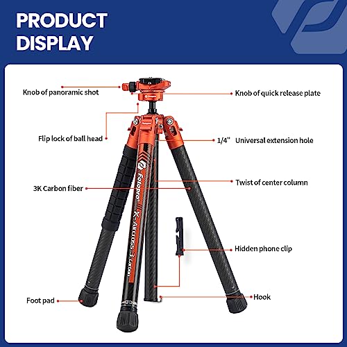 62" Camera Tripod