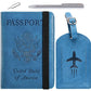 Passport Holder With Luggage Tag (4 Count)