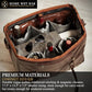 Graham Whiskey Bottle Carrier and Weekender Travel Bag (6 Count)