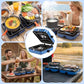 Camping Stove 2 Burner Foldable Propane Camping Stove with Cookware