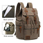 High Capacity Canvas Vintage Backpack
