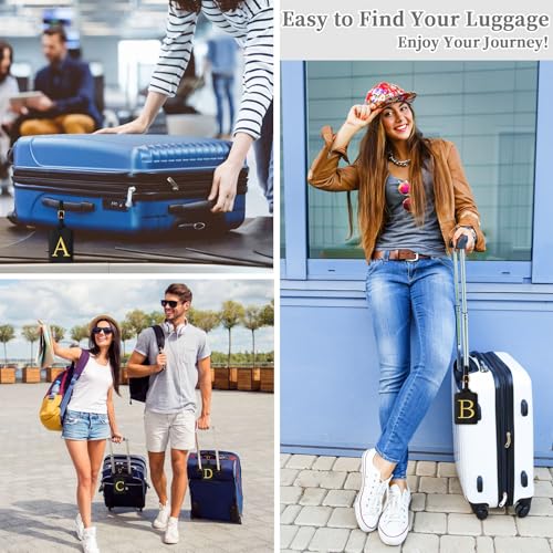 Personalized Initial Luggage Tags for Suitcase TSA Approved