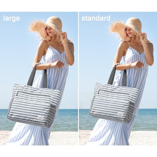 Beach Bag Waterproof Sandproof Large Capacity Foldable for Women