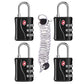 TSA Luggage Lock for Train 4 Pack