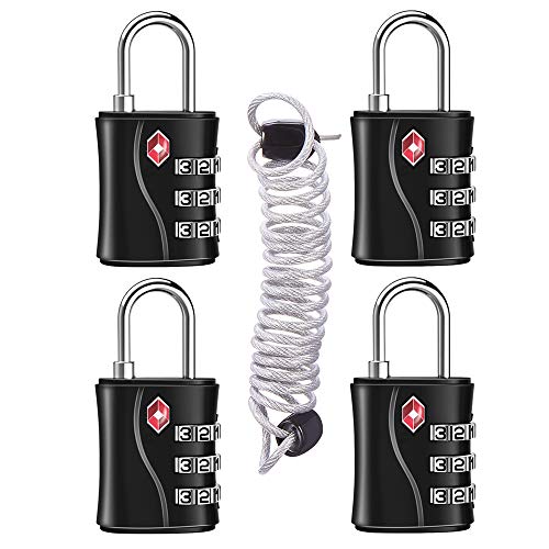 TSA Luggage Lock for Train 4 Pack