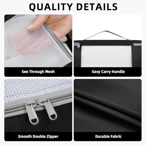 8 Set Packing Cubes Various Sizes Packing Organizer for Travel Accessories Luggage Carry On Suitcase