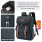 Vintage Backpack Travel Laptop Backpack with usb Charging Port for Women & Men College Backpack Fits 15.6 Inch Laptop Blue Brown