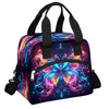 Galaxy Butterfly Insulated Lunch Bag for Women Girl Reusable Lunch Tote Box With Shoulder Strap Lightweight Thermal Cooler Meal Prep Bag for Work School Office Picnic (print 17)