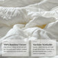 LUXOME Lightweight Blanket | 100% Rayon (Viscose) from Bamboo Fabric & Fill | King/Cal King - 98"x92" | Thermal-Regulating | Ivory