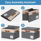 Fabric Storage Bins with Lids 3 Pack