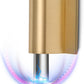1 Pack Magnetic Door Stoppers Retractable Bottom of Door Holder No Drilling Mount Floor Door Stop with Screws and Adhesive Catch Door Keep Door Open Brushed Gold BG-1