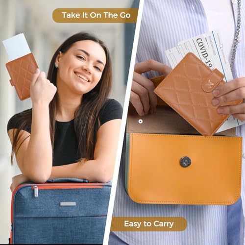 Premium Leather Passport Holder Covers Case