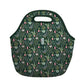LunchTote Zippered Bag Insulated Neoprene Caddy (Green Living / Large 4.5 Quart Lunch Tote)
