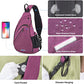Sling Bag Men Backpack Unisex One Shoulder Bag Hiking Travel Backpack Crossbody with USB Port for Men Women Versatile Casual Daypack