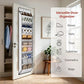 10 Tiers White Over Door Shoe Organizer Storage