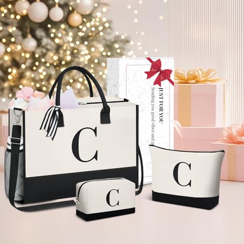 Initial Tote Bag