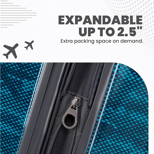 Matrix 20 Inch Carry On Expandable Hardside Upright Suitcase with 360° Spinner Wheels