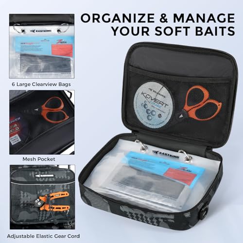 BaitSpace Fishing Backpack with Bait Binder & 2 Rod Holders