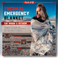Emergency Blankets for Survival Gear and Equipment x6 (6 Count)