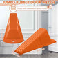 8 Pcs Heavy Duty Rubber Door Stops Wedge Stackable (8 Count)