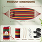 Cotton Hammock 8.9x4.9ft Holds Up to 660lbs Prevents Side