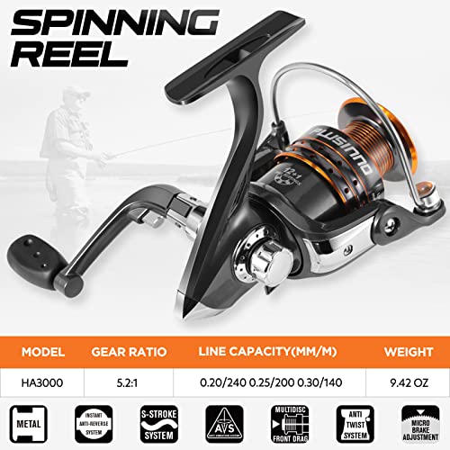 Collapsible Telescopic Fishing Rod Pole and Reel Combo Starter Kit