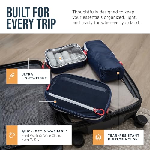 3 Piece Travel Toiletry Bag Set