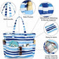 Waterproof Beach Tote Pool Bags for Women Ladies Extra Large Carry On Bag With Wet Compartment for Weekender Travel