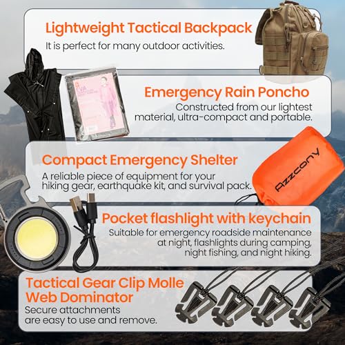 Emergency Survival Kit with First Aid Gears and Supplies (250 Count)