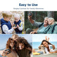EK7000 4K30FPS 20MP WiFi Action Camera with EIS Ultra HD 131FT Waterproof Underwater Camera Remote Control 4X Zoom Support External Microphone Blue