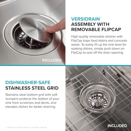 Stainless Steel 33 in Double Bowl Undermount Sink KA1UD33B