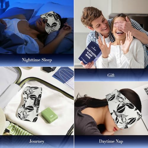 Sleep Mask with Bluetooth Headphones