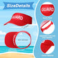 6 Sets Guard Visor Hat Red Emergency Whistle Lanyard for Pool Beach (12 Count)