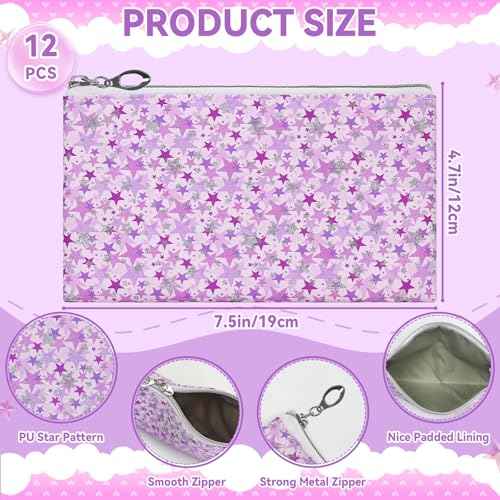 12 Pieces Makeup Bags for Women (12 Count)