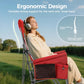 Heavy Duty 550LBS Padded Camping Chairs with Lumbar Support