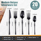 20 Piece Matte Black Silverware Set for 4 (4 Count)