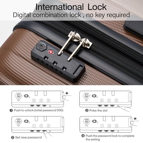 Expandable Hard Shell Luggage Sets (2 Count)