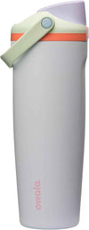 Owala FreeSip Sway Insulated Stainless Steel Water Bottle with Two-Way Spout, Built-In Straw and Bucket Handle, Made for Travel, School, and Sports, 30oz, BPA Free, Leak Proof, Beach House