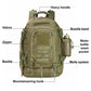Large Tactical Backpack for Men Military Backpack with DIY System for Travel