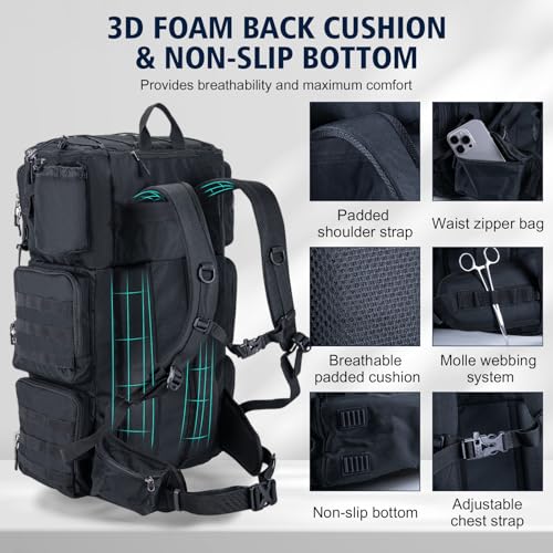 72L Fishing Tackle Backpack with Cooler & 4 3700 Tackle Boxes