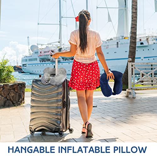 2 Inflatable Neck Pillow Airplane Travel (2 Count)