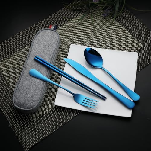 Travel Utensils with Case (5 Count)