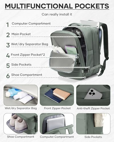 Vacuum Backpack Travel with Pump