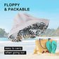 Women Floral Reversible Wide Brim Sun Hats Summer UV Protection Hiking Fishing Hat Wired Edge Beach Garden Lawn Work Cap Chin Strap