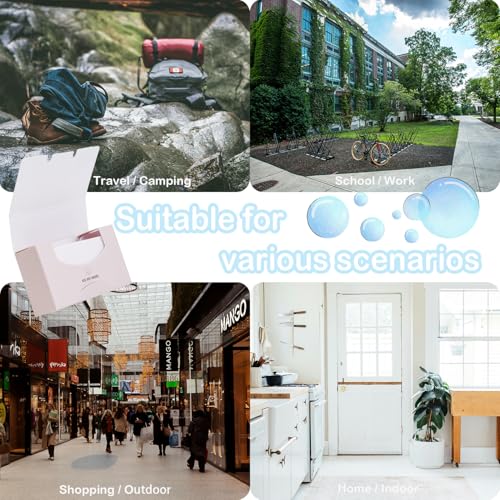 500 Sheets Disposable Paper Soap Sheets for Travel (500 Count)