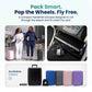 TAKE OFF 18 Inch Personal Item Suitcase Removable Wheels Underseat Bag